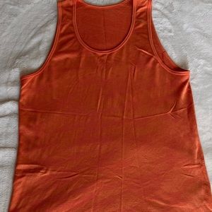 Lululemon Orange Mens Tank